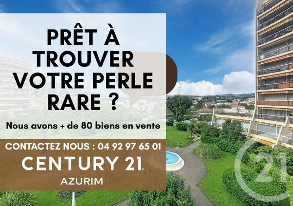Appartement F1 à vendre  1 pièce - 29,38 m 2   MANDELIEU LA NAPOULE  - 06