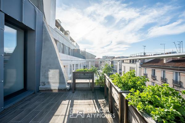 Penthouse rare à Boulogne-Billancourt, entre ciel, lumière et Tour Eiffel
