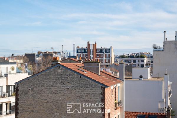 Penthouse rare à Boulogne-Billancourt, entre ciel, lumière et Tour Eiffel