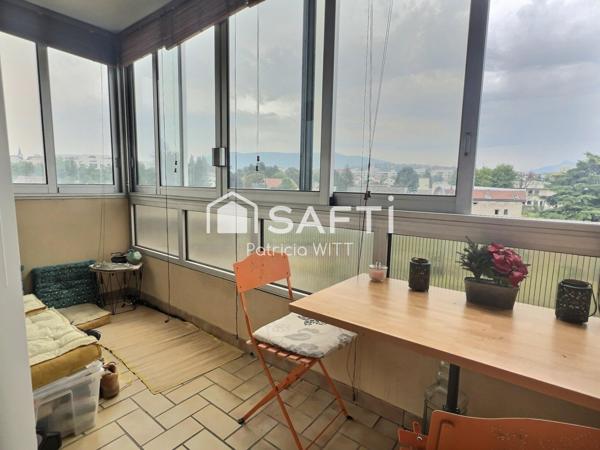 Proche Genève, T2 bien agencé, vue dégagée