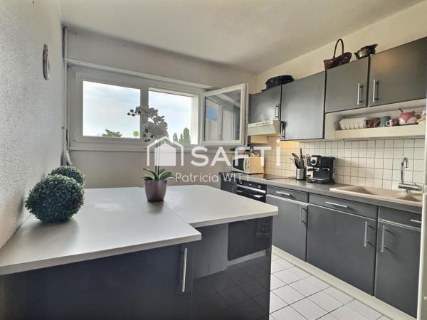 Proche Genève, T2 bien agencé, vue dégagée