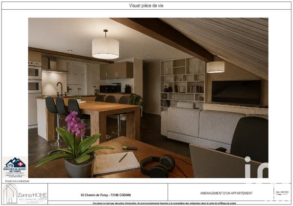 Appartement à vendre 2 pièces 49 m² Cognin