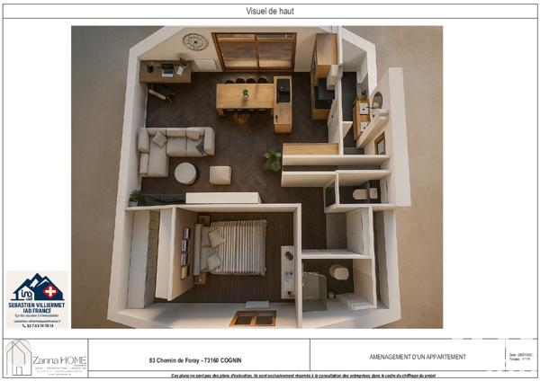 Appartement à vendre 2 pièces 49 m² Cognin