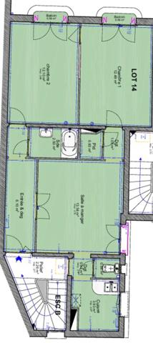 Fontenay-sous-Bois-AU DERNIER ETAGE, A vendre appartement 3p -55,60 m2-Calme- Luminosité- Proximité RER A -