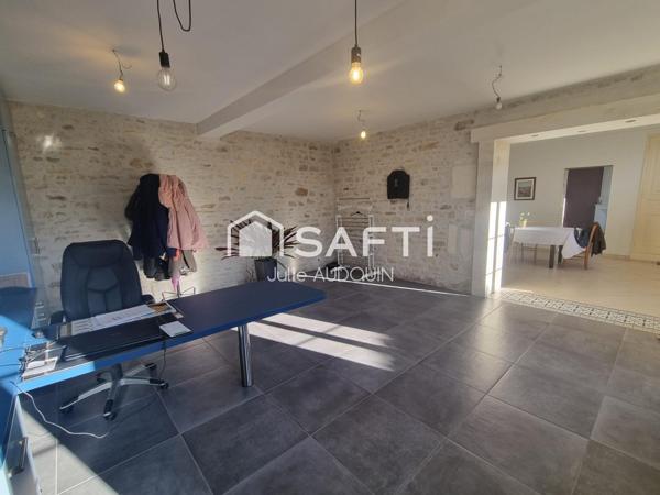 Sublime bâtisse en pierre de 183 m² à Migron, idéalement située entre Cognac, Matha et Saint-Jean-d’Angély