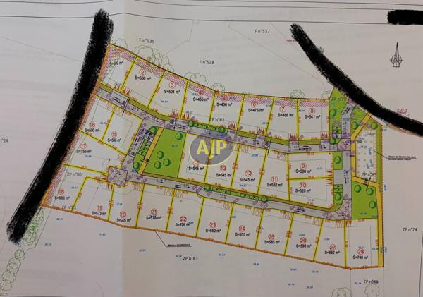 Terrains à vendre Pierric : surface de 500 m2 à 42 765€ - AJP By Marie