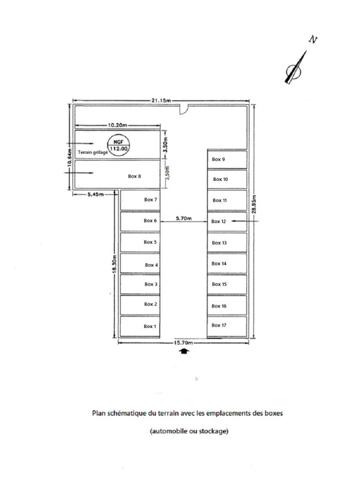ROMAINVILLE LIMITE MONTREUIL, VILLIERS-BARBUSSE, 3 PARCELLES DE TERRAINS POUR 524M². 17 BOXES LOUES, BON REVENUS LOCATIFS