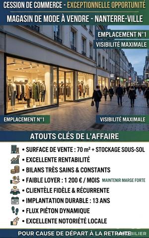 Divers Commerces à vendre 70 m² Nanterre