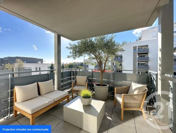 Appartement F2 à vendre  2 pièces - 47 m2 MONTPELLIER - 34