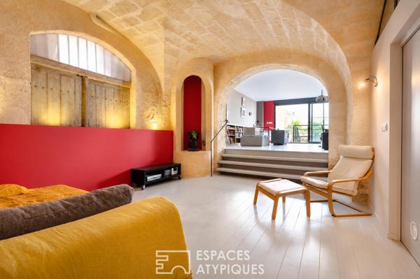Appartement d’architecte et cour secrète au coeur de Bordeaux