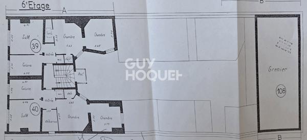 PARIS XVI, dernier étage, 1/2 ch, double exposition