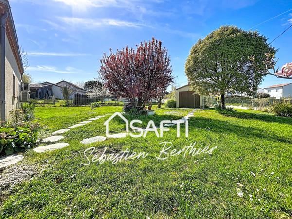 Maison 100 m² – 3 chambres – Grand garage + dépendance – Terrain divisible – Exclusivité