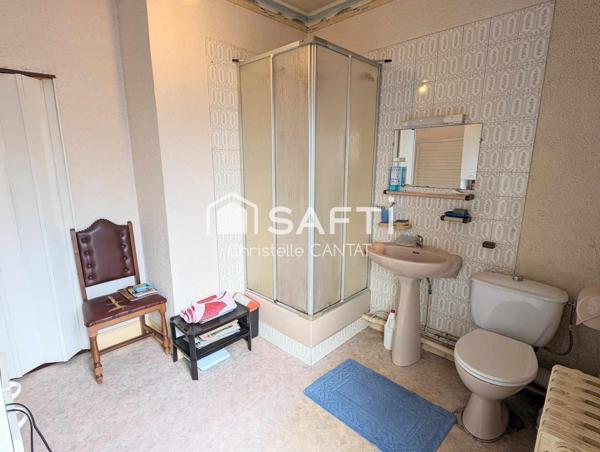 Appartement F3, 61m², garage, jardin