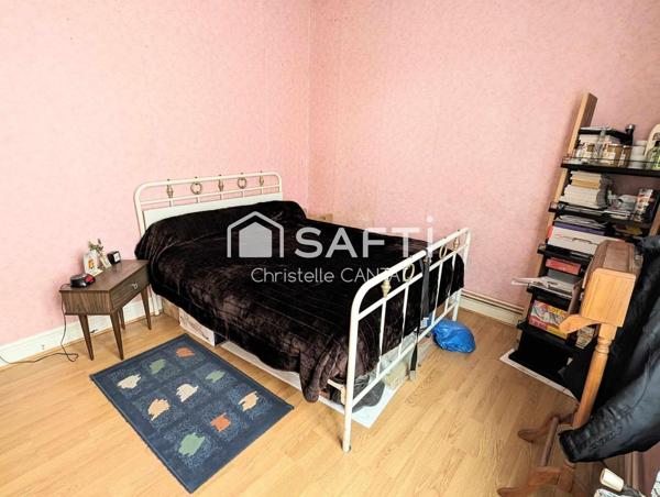Appartement F3, 61m², garage, jardin