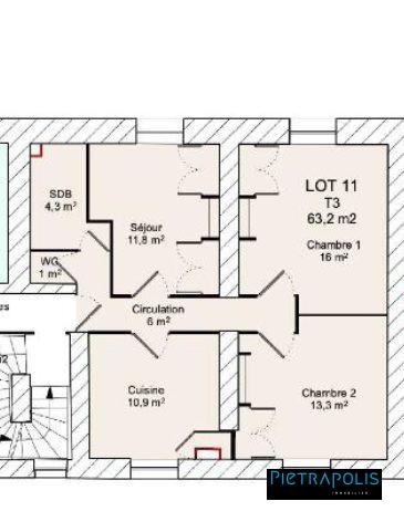 appartement vendu loué - rentabilité actuelle 5%