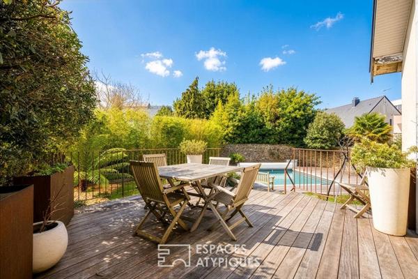 Maison bourgeoise années 30 rénovée avec piscine – Nantes Longchamp
