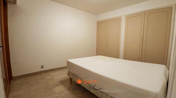 Bel appartement 2 pièces lumineux avec balcons, à 10 min de la plage à Cannes-la-Bocca, idéal résidence principale ou secondaire.