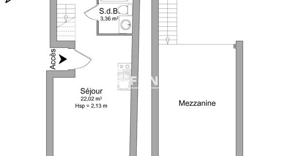 Location Studio meublé 32.87 m² - Lille 59000