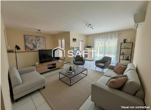 Vivez au calme dans le quartier prisé du Perget, avec piscine et jardin sans vis-à-vis