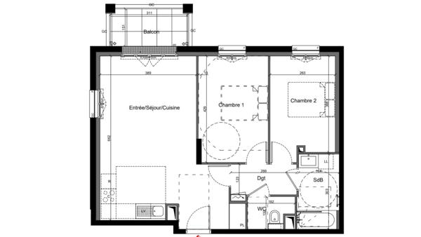Appartement à vendre 3 pièces 63 m² Clamart