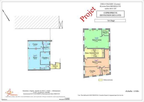 Immeubles CHILLY-MAZARIN 2 étages & 3 étages 509 m²