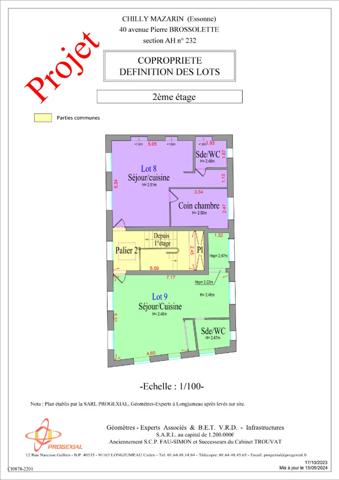 Immeubles CHILLY-MAZARIN 2 étages & 3 étages 509 m²