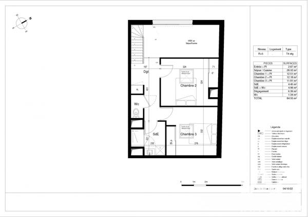 Appartement à vendre 4 pièces 84,55 m² La Rochelle