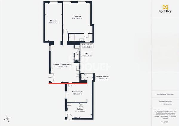 4 pièces - Rue Bleue Paris 9ème