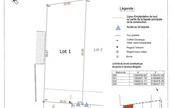 Terrain à vendre    Saint-Just-Luzac