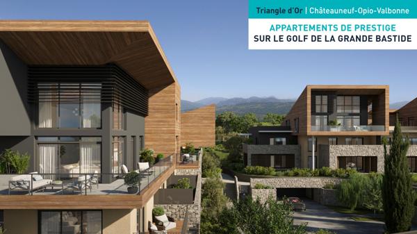 Châteauneuf-de-Grasse – 4P Duplex avec grand terrasse – Résidence neuve face au golf