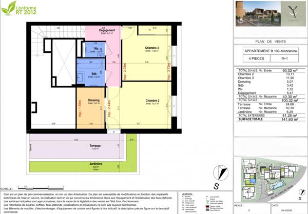 Châteauneuf-de-Grasse – 4P Duplex avec grand terrasse – Résidence neuve face au golf