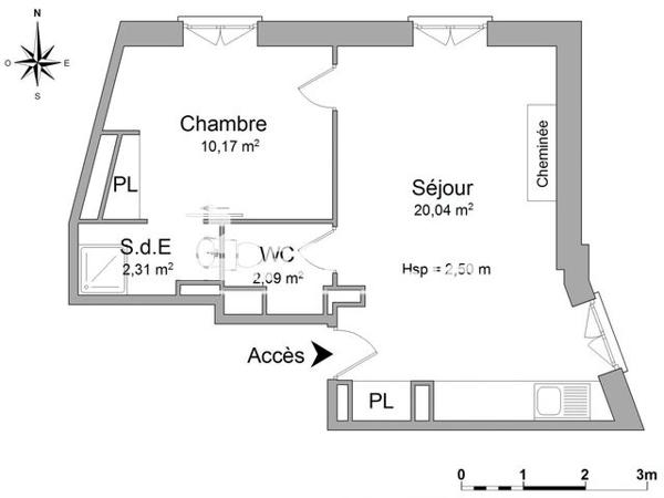 Location Appartement 2 pièces 34.61 m² - 28 RUE SAINTE CATHERINE Avignon 84000