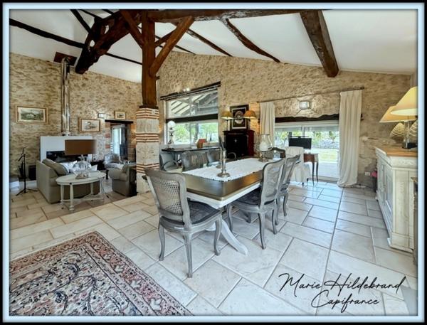 Maison en pierre de plus de 220m² - 5 chambres - jardin, piscine, dépendances - 3600m²