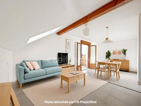 Appartement à vendre 2 pièces GRILLY (01) - Duplex T2 + 1 pièce - 52m2 habitable (69m2 au sol) avec parking privatif