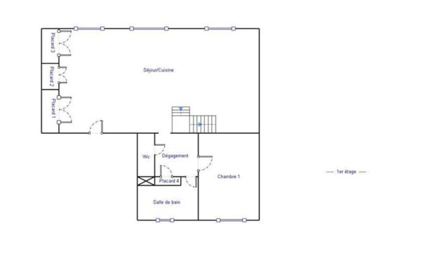 Appartement à vendre    2 pièces • 54,96 m2 Lyon 4