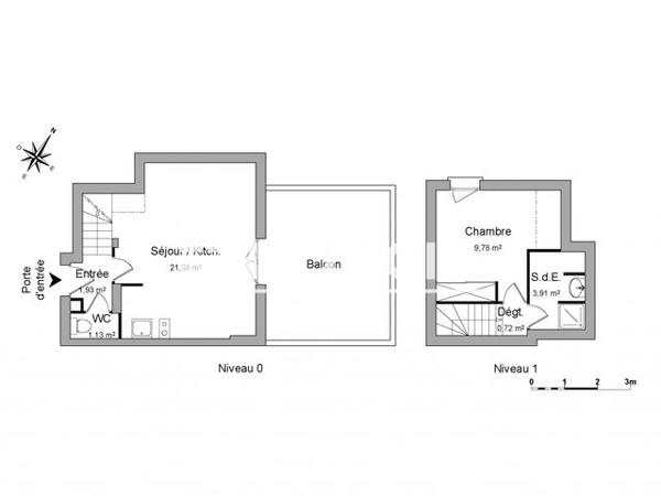 Location Appartement 2 pièces 38.55 m² - 5 B RUE DE L'OISEAU DE FEU Luce 28110