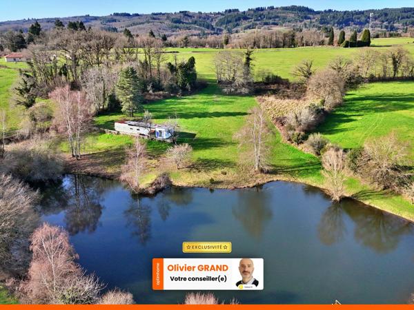 TERRAIN DE LOISIR AVEC ETANG ET MAISONNETTE DE REPOS + APPENTI + GARAGE - CADRE CALME ET VERDOYANT