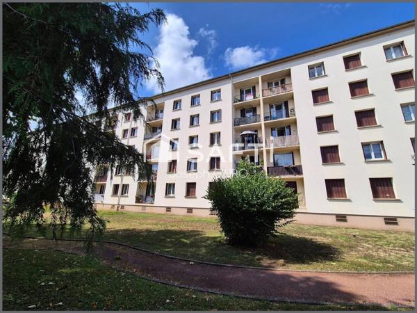Appartement F3, 58m2, lumineux-trasversant, balcon