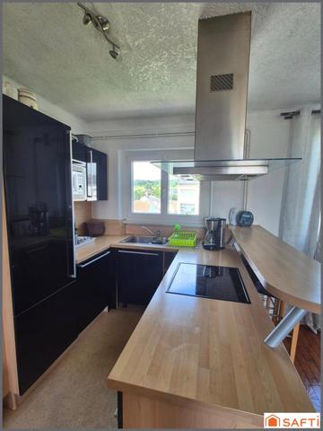 Appartement F3, 58m2, lumineux-trasversant, balcon