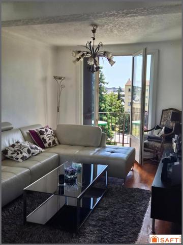 Appartement F3, 58m2, lumineux-trasversant, balcon