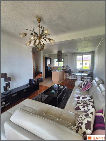 Appartement F3, 58m2, lumineux-trasversant, balcon