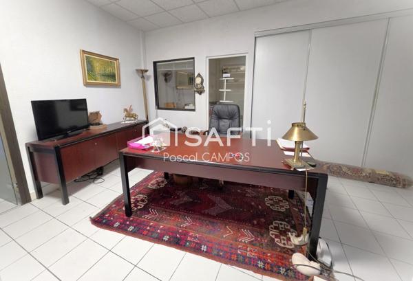 bureau de 123m² avec espace de vie