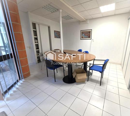 bureau de 123m² avec espace de vie