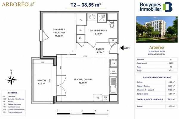Appartement
         2 pièces
        - 39 m² Exclusivité 139 000 € *