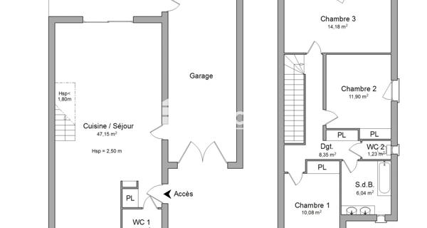 Location Maison 5 pièces 102.14 m² - Saint-étienne 42100