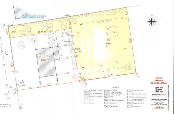 Terrain constructible de 790 m² dans le centre d’Angles