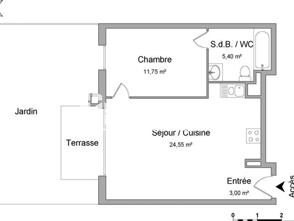 Location Appartement 2 pièces 44.7 m² - 210 RUE DU CDT GEORGES LEDRU Canteleu 76380