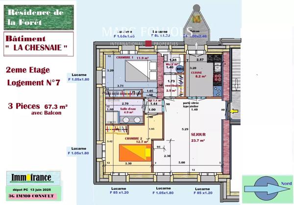Chantilly – Appartement 3 pièces