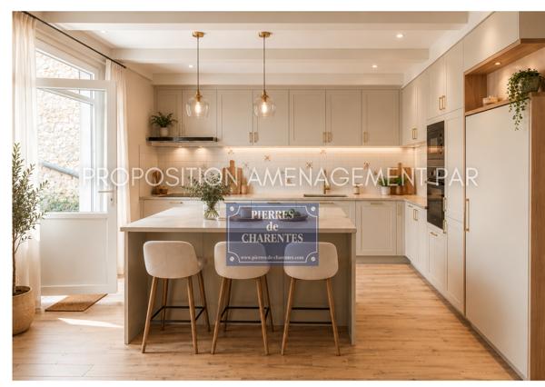 Maison 110m² avec 4 chambres et une cour