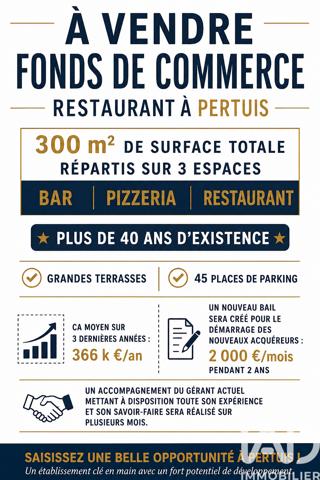 Restaurant à vendre 300 m² Pertuis